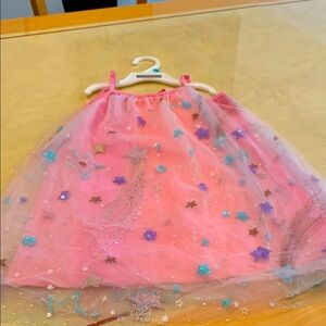 GAP Pink Tulle Dress with Star Accents